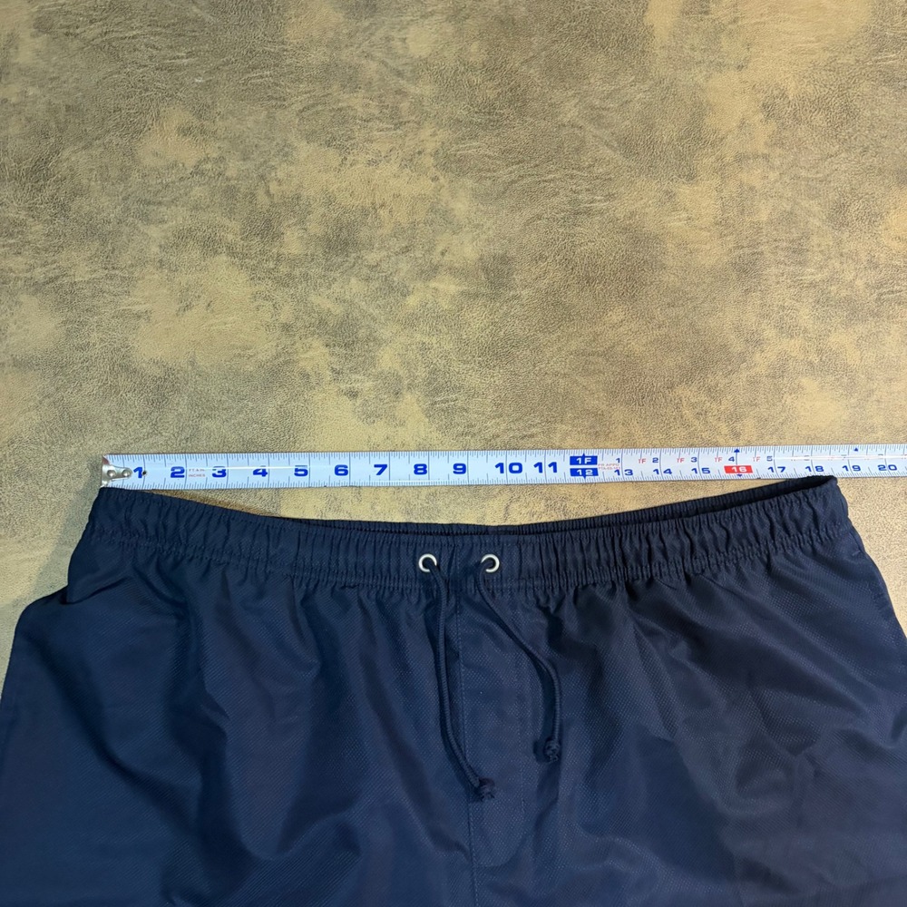Lacoste Tafetta Shorts Mens XL Navy Blue Sport Diamond Taffeta Lightweight Lined - Picture 5 of 11